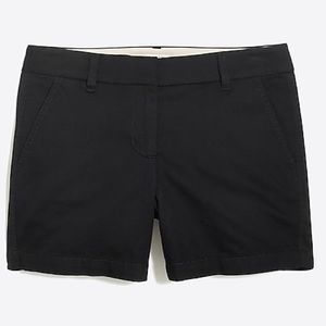 NWT J.Crew 5” Classic Black Chino Shorts